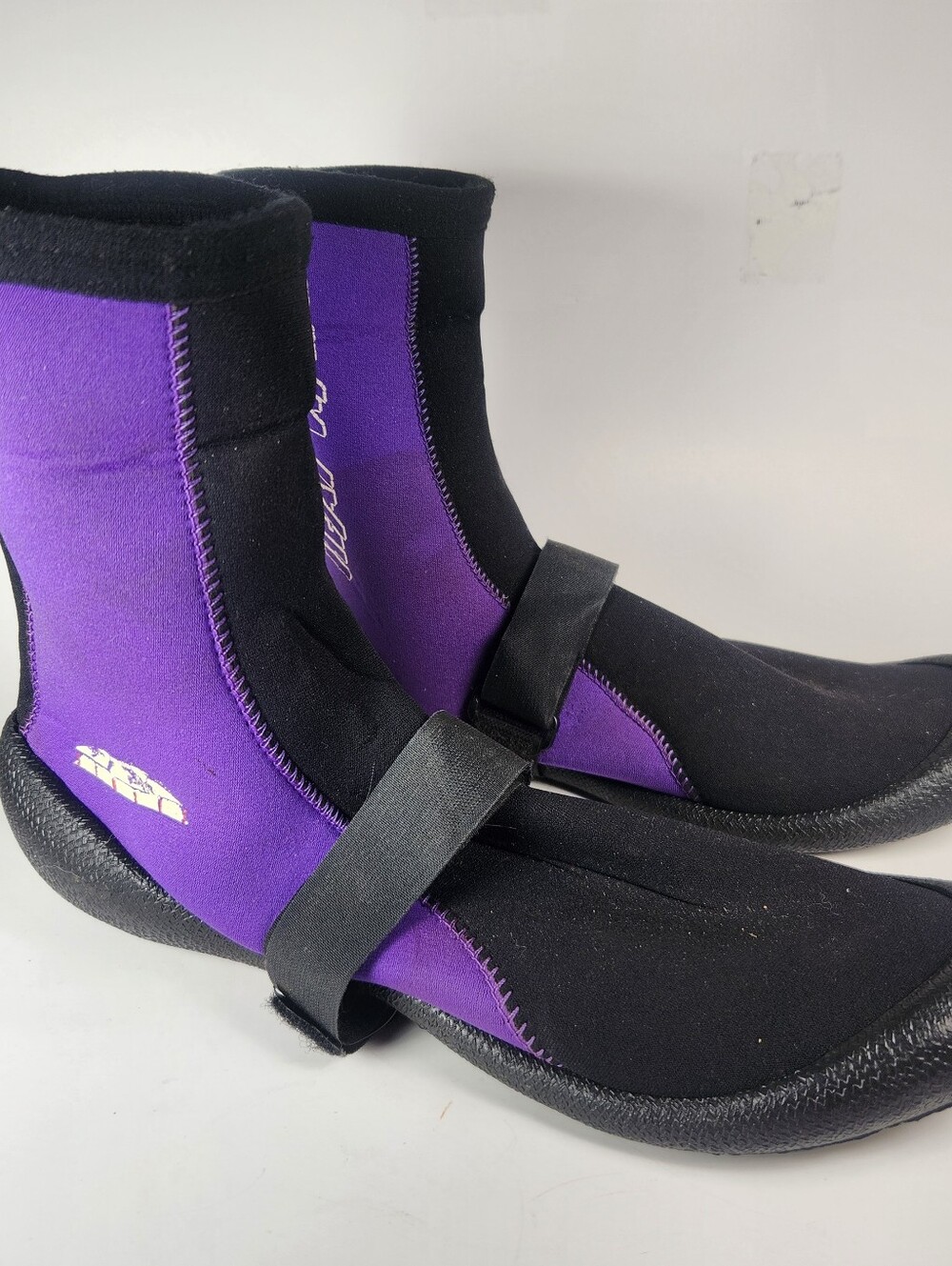 Jet Ski Neoprene Water Sports Bootie Extra Large Purple Black Shoes